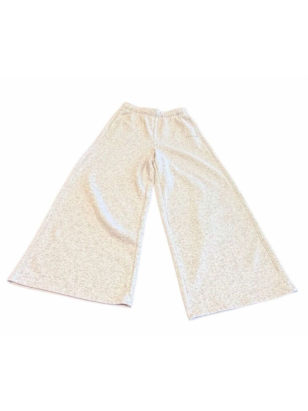 OFFLINE By Aerie Cloud Fleece Wide Leg Trouser Sweatpants Heather Gray size XS - Picture 3 of 7